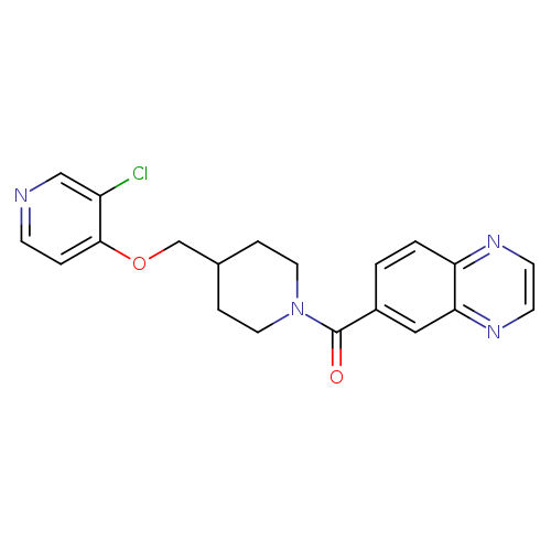 6-(4-{[(3-chloropyridin-4-yl)oxy]methyl}piperidine-1-carbonyl)quinoxaline