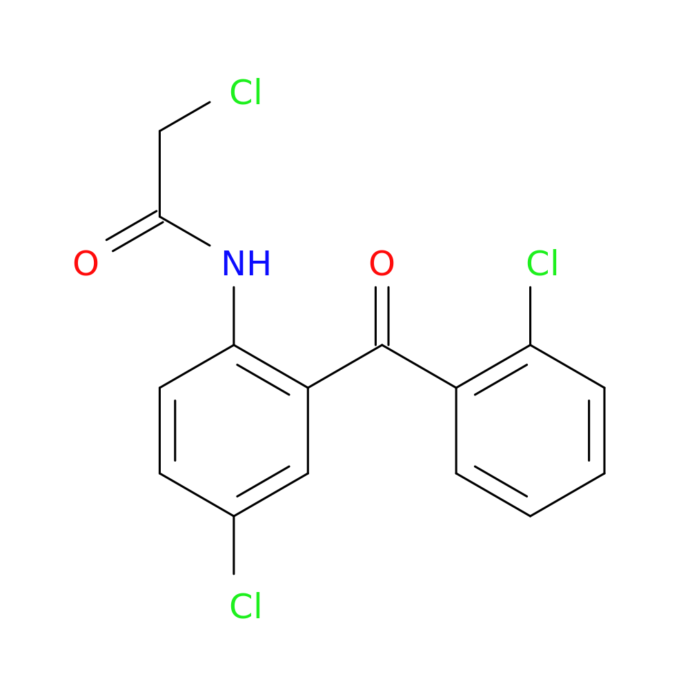 2-Chloro-N-(4-chloro-2-(2-chlorobenzoyl)phenyl)acetamide