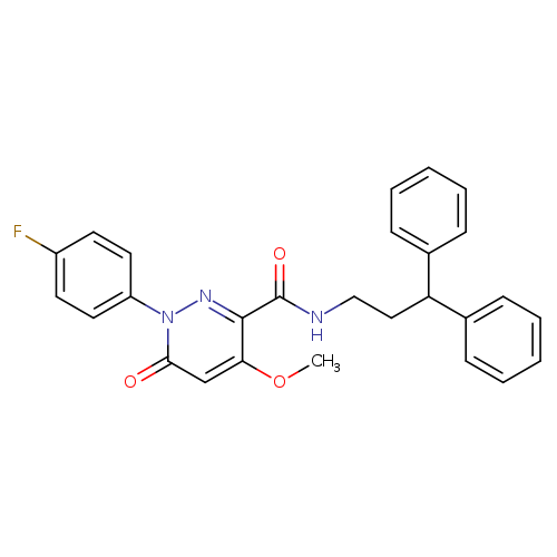 N-(3,3-diphenylpropyl)-1-(4-fluorophenyl)-4-methoxy-6-oxo-1,6-dihydropyridazine-3-carboxamide