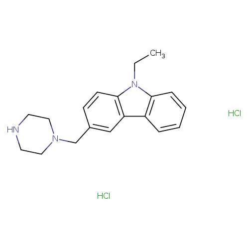 9-ethyl-3-(1-piperazinylmethyl)-9H-carbazole dihydrochloride