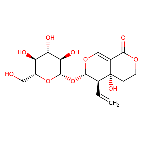 1H,3H-Pyrano[3,4-c]pyran-1-one, 5-ethenyl-6-(β-D-glucopyranosyloxy)-4,4a,5,6-tetrahydro-4a-hydroxy-, (4aR,5R,6S)-