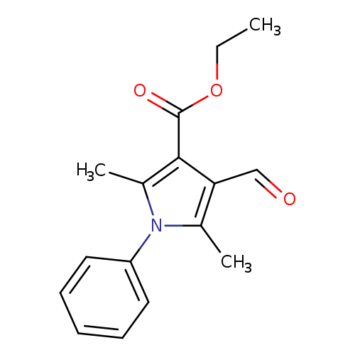 1H-Pyrrole-3-carboxylic acid, 4-formyl-2,5-dimethyl-1-phenyl-, ethyl ester