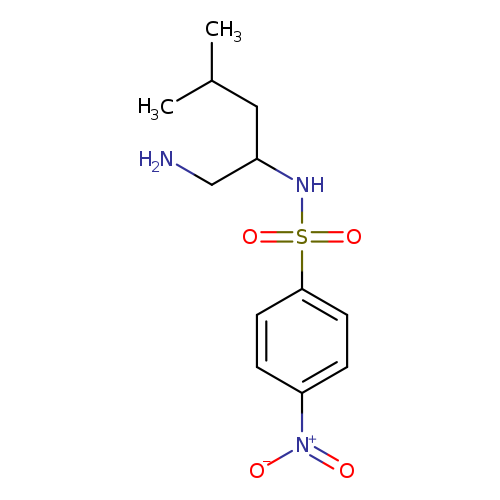 N-(1-amino-4-methylpentan-2-yl)-4-nitrobenzene-1-sulfonamide