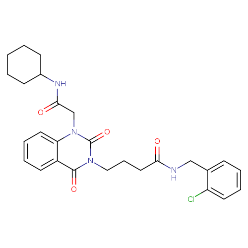 N-[(2-chlorophenyl)methyl]-4-{1-[(cyclohexylcarbamoyl)methyl]-2,4-dioxo-1,2,3,4-tetrahydroquinazolin-3-yl}butanamide