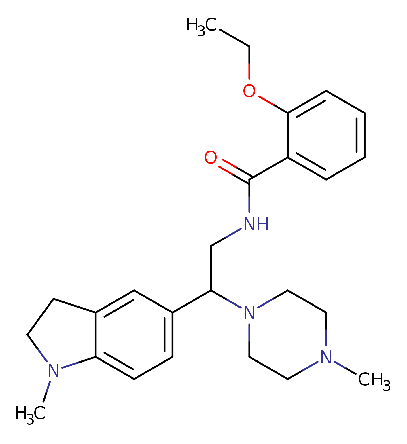 2-ethoxy-N-[2-(1-methyl-2,3-dihydro-1H-indol-5-yl)-2-(4-methylpiperazin-1-yl)ethyl]benzamide