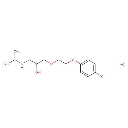 {3-[2-(4-chlorophenoxy)ethoxy]-2-hydroxypropyl}(propan-2-yl)amine hydrochloride