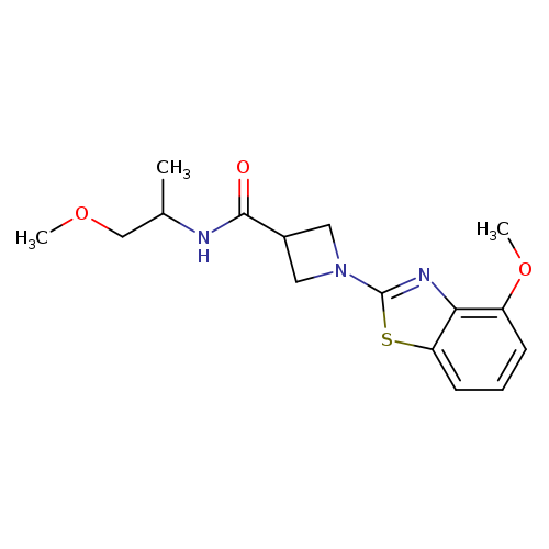 1-(4-methoxy-1,3-benzothiazol-2-yl)-N-(1-methoxypropan-2-yl)azetidine-3-carboxamide
