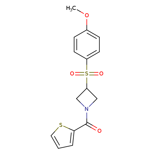 3-(4-methoxybenzenesulfonyl)-1-(thiophene-2-carbonyl)azetidine