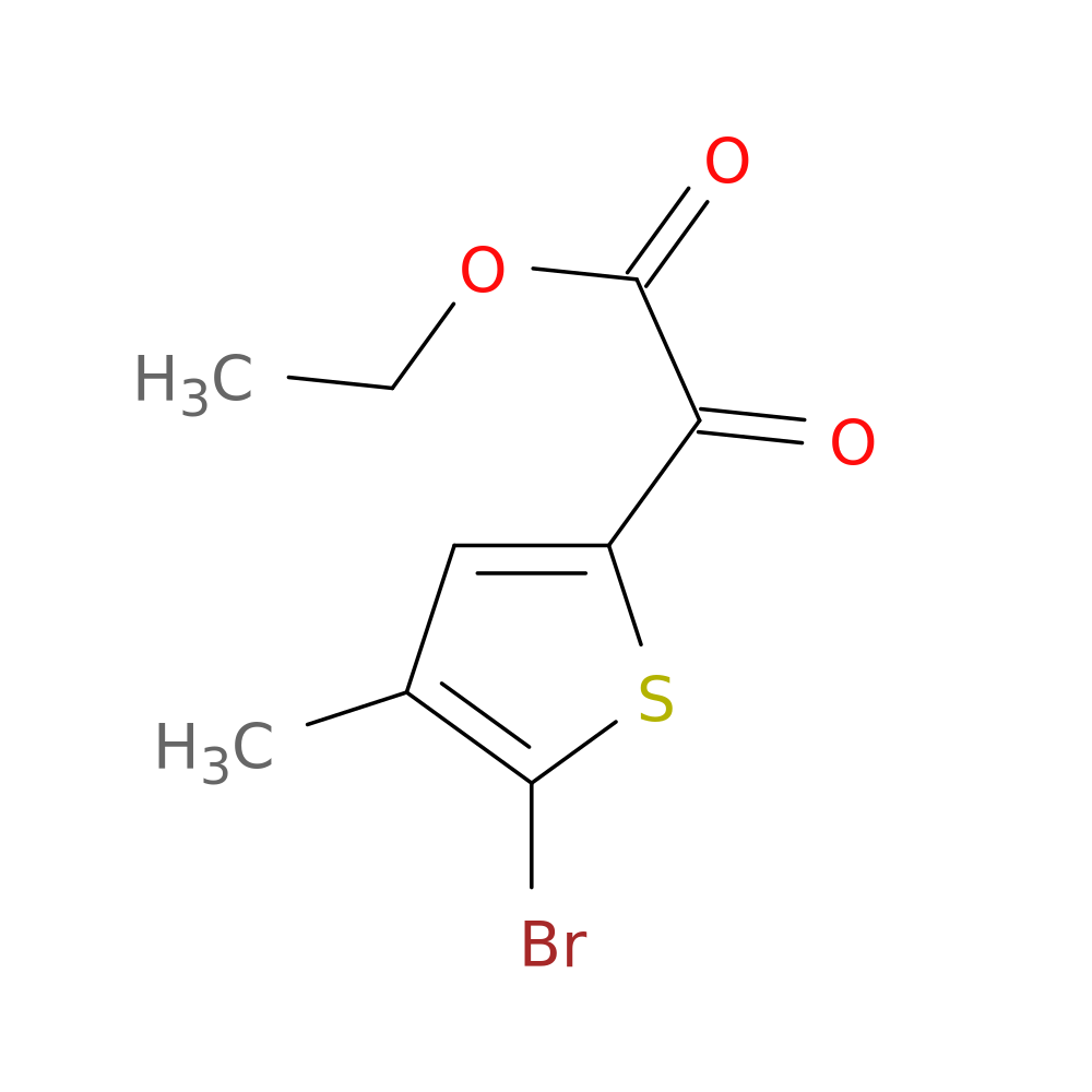 ethyl 2-(5-bromo-4-methylthiophen-2-yl)-2-oxoacetate