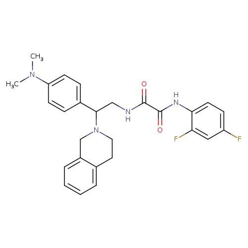 N-(2,4-difluorophenyl)-N'-{2-[4-(dimethylamino)phenyl]-2-(1,2,3,4-tetrahydroisoquinolin-2-yl)ethyl}ethanediamide