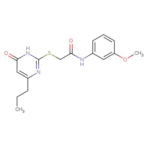 N-(3-methoxyphenyl)-2-[(6-oxo-4-propyl-1,6-dihydropyrimidin-2-yl)sulfanyl]acetamide
