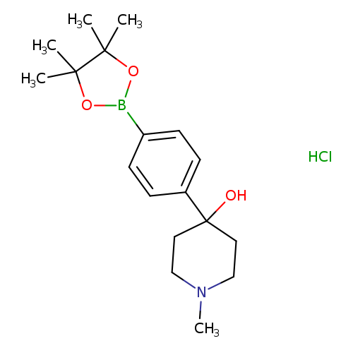 4-(1-Methyl-4-hydroxypiperidin-4-yl)phenylboronic acid pinacol ester, HCl