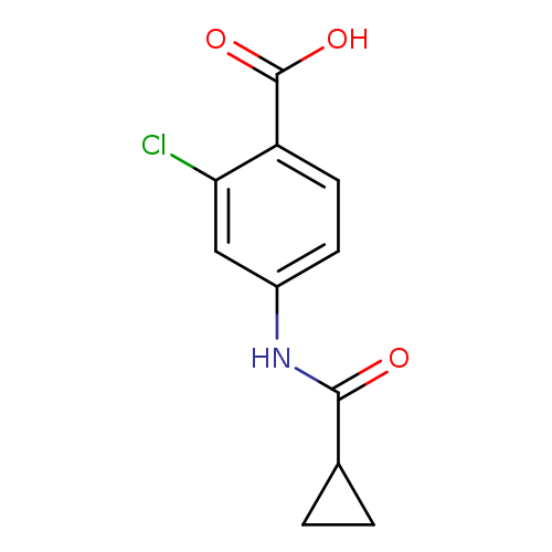 2-Chloro-4-[(cyclopropylcarbonyl)amino]benzoic acid