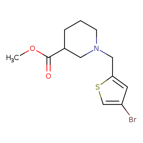 Methyl 1-[(4-bromothiophen-2-yl)methyl]piperidine-3-carboxylate