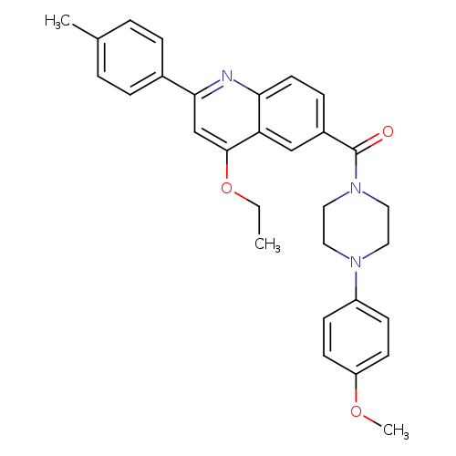 4-ethoxy-6-[4-(4-methoxyphenyl)piperazine-1-carbonyl]-2-(4-methylphenyl)quinoline