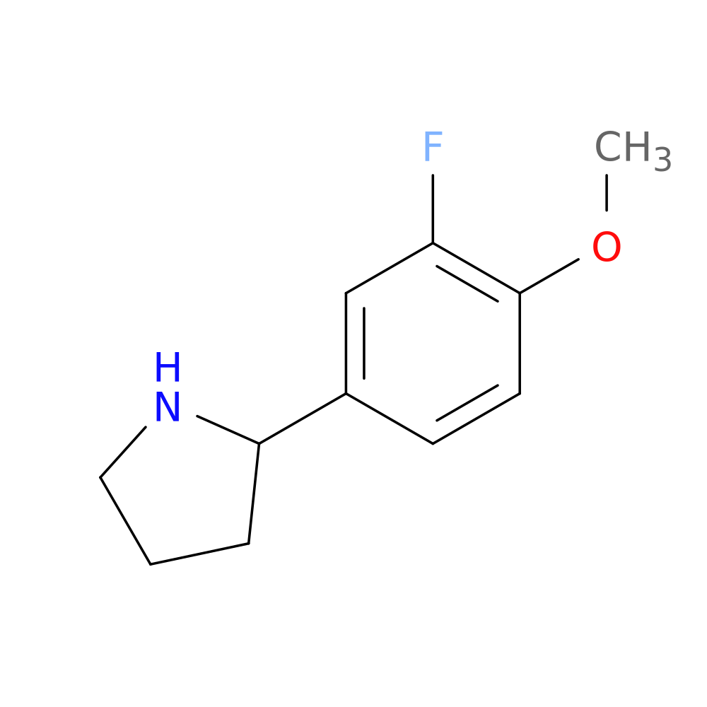 2-(3-Fluoro-4-methoxyphenyl)pyrrolidine
