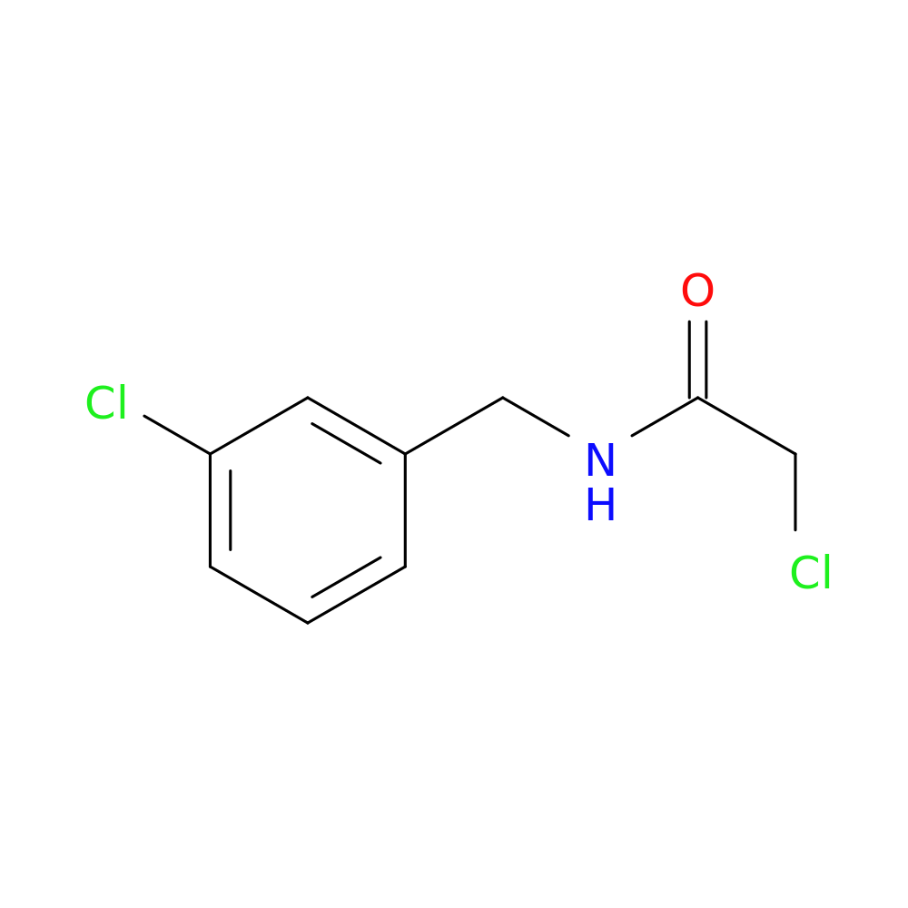 2-chloro-N-[(3-chlorophenyl)methyl]acetamide