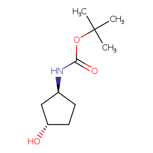 Carbamic acid, (3-hydroxycyclopentyl)-, 1,1-dimethylethyl ester, (1S-trans)-