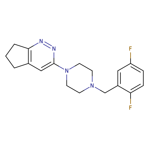1-{5H,6H,7H-cyclopenta[c]pyridazin-3-yl}-4-[(2,5-difluorophenyl)methyl]piperazine