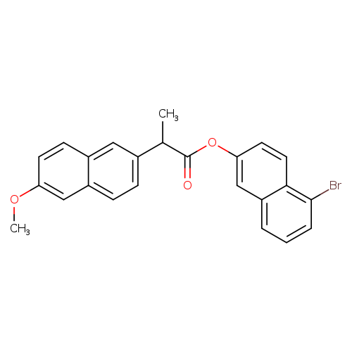 2-Naphthaleneacetic acid, 6-methoxy-α-methyl-, 5-bromo-2-naphthalenyl ester