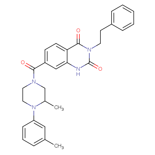 7-[3-methyl-4-(3-methylphenyl)piperazine-1-carbonyl]-3-(2-phenylethyl)-1,2,3,4-tetrahydroquinazoline-2,4-dione
