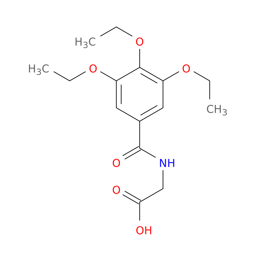 2-[(3,4,5-triethoxyphenyl)formamido]acetic acid