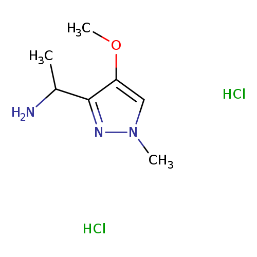 1-(4-methoxy-1-methyl-1H-pyrazol-3-yl)ethan-1-amine dihydrochloride