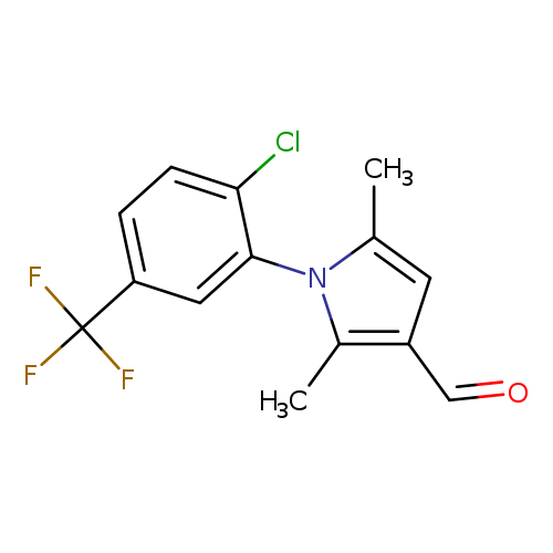 1-(2-Chloro-5-(trifluoromethyl)phenyl)-2,5-dimethyl-1H-pyrrole-3-carbaldehyde