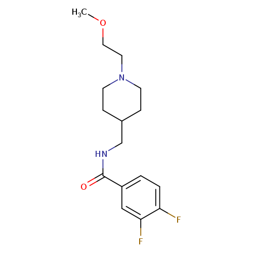 3,4-difluoro-N-{[1-(2-methoxyethyl)piperidin-4-yl]methyl}benzamide