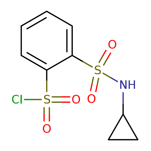 2-(cyclopropylsulfamoyl)benzene-1-sulfonyl chloride
