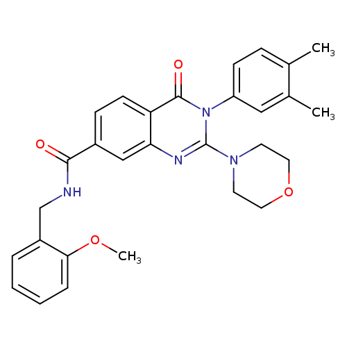 3-(3,4-dimethylphenyl)-N-[(2-methoxyphenyl)methyl]-2-(morpholin-4-yl)-4-oxo-3,4-dihydroquinazoline-7-carboxamide