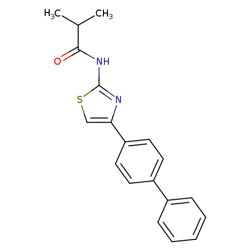 N-(4-{[1,1'-biphenyl]-4-yl}-1,3-thiazol-2-yl)-2-methylpropanamide