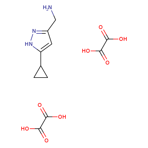 (5-Cyclopropyl-1H-pyrazol-3-yl)methanamine dioxalate