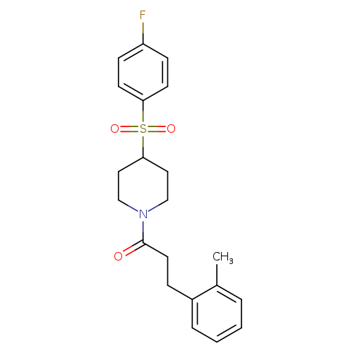 1-[4-(4-fluorobenzenesulfonyl)piperidin-1-yl]-3-(2-methylphenyl)propan-1-one