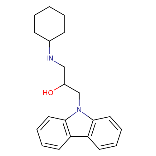 1-Carbazol-9-yl-3-cyclohexylamino-propan-2-ol