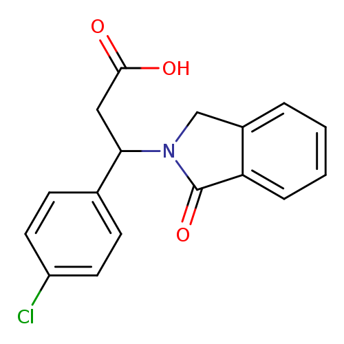 3-(4-chlorophenyl)-3-(1-oxo-2,3-dihydro-1H-isoindol-2-yl)propanoic acid