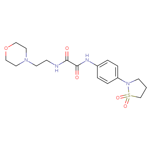 N-[4-(1,1-dioxo-1lambda6,2-thiazolidin-2-yl)phenyl]-N'-[2-(morpholin-4-yl)ethyl]ethanediamide