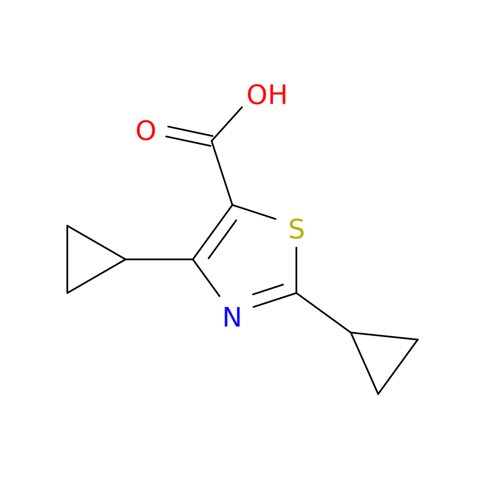 dicyclopropyl-1,3-thiazole-5-carboxylic acid