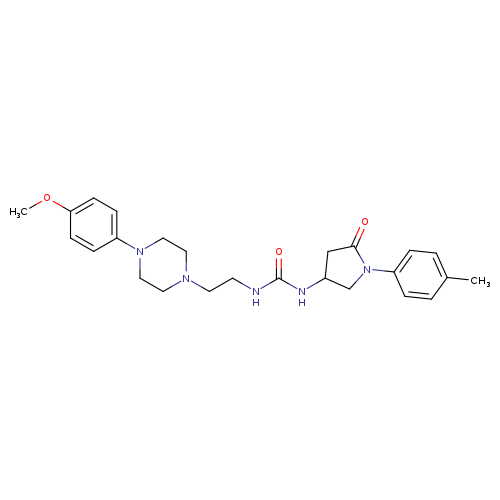 1-{2-[4-(4-methoxyphenyl)piperazin-1-yl]ethyl}-3-[1-(4-methylphenyl)-5-oxopyrrolidin-3-yl]urea