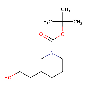 1-​Piperidinecarboxylic acid, 3-​(2-​hydroxyethyl)​-​, 1,​1-​dimethylethyl ester