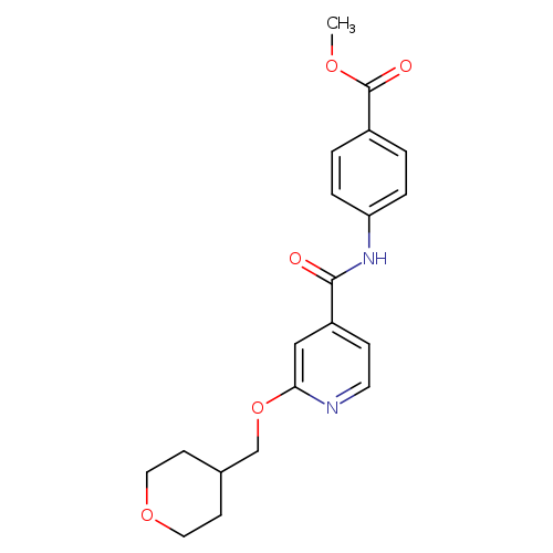 methyl 4-{2-[(oxan-4-yl)methoxy]pyridine-4-amido}benzoate