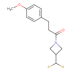 1-[3-(difluoromethyl)azetidin-1-yl]-3-(4-methoxyphenyl)propan-1-one