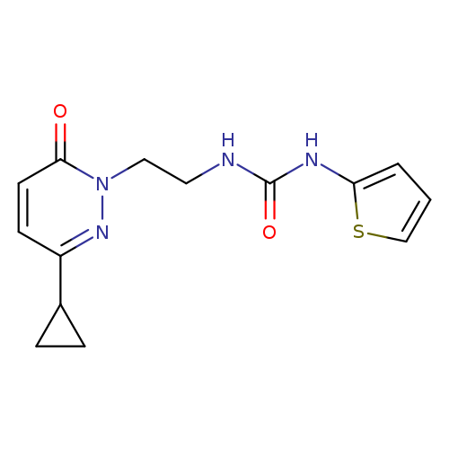 1-[2-(3-cyclopropyl-6-oxo-1,6-dihydropyridazin-1-yl)ethyl]-3-(thiophen-2-yl)urea