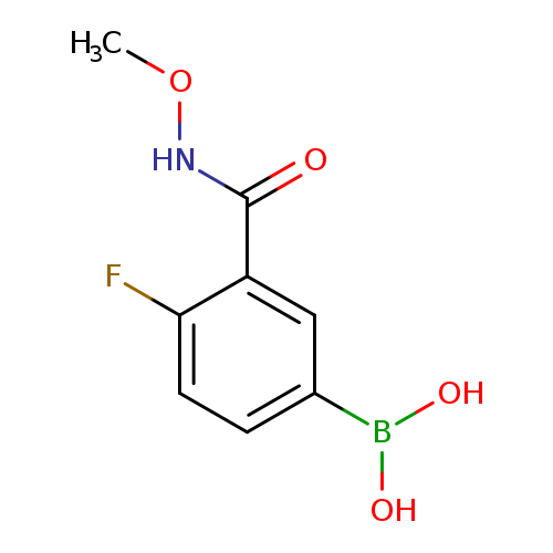 N-Methoxy 5-borono-2-fluorobenzamide