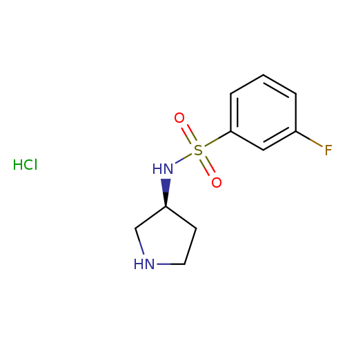 3-Fluoro-N-(S)-pyrrolidin-3-yl-benzenesulfonamide hydrochloride