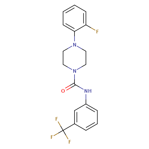 4-(2-fluorophenyl)-N-[3-(trifluoromethyl)phenyl]piperazine-1-carboxamide