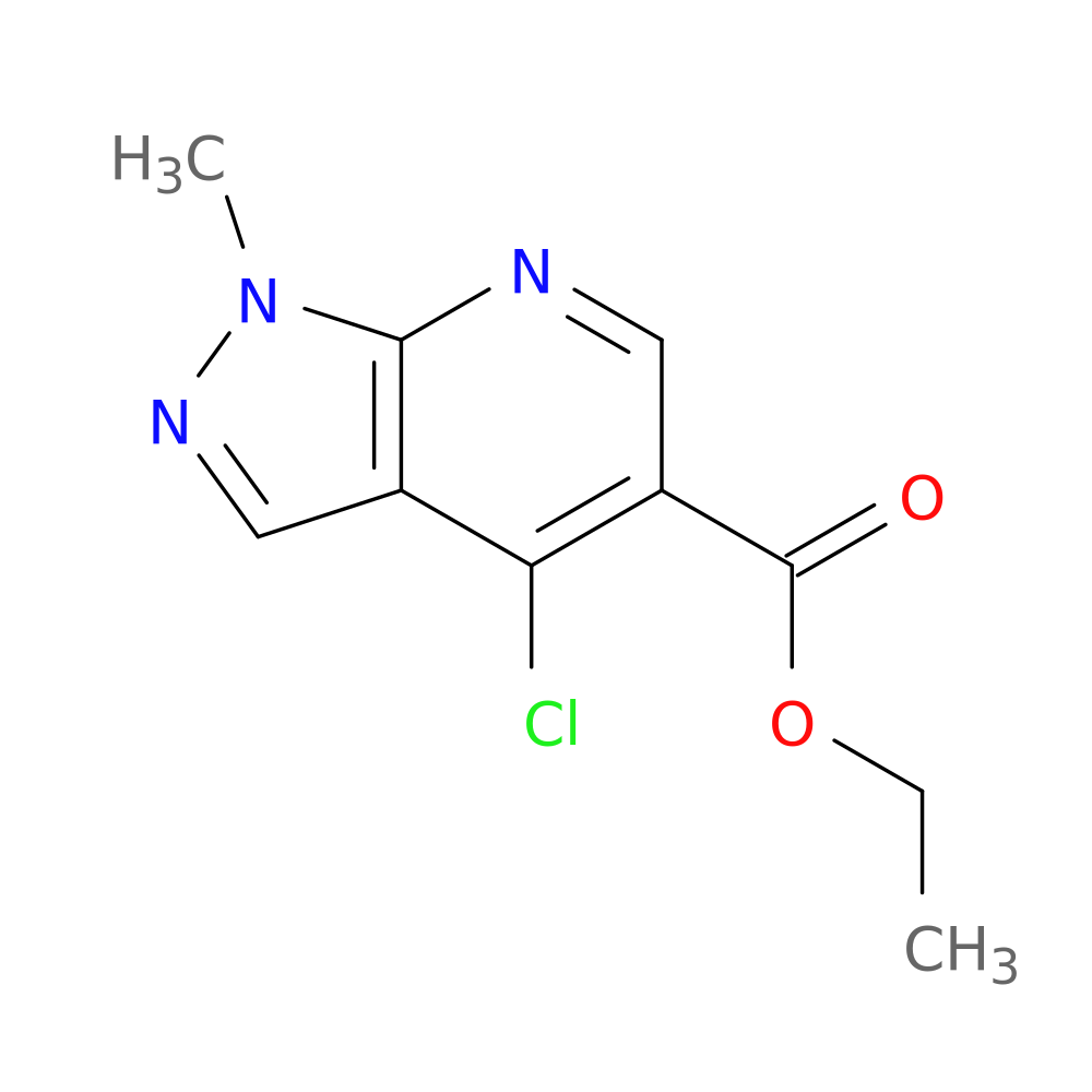 Ethyl 4-chloro-1-methyl-1H-pyrazolo[3，4-b]pyridine-5-carboxylate