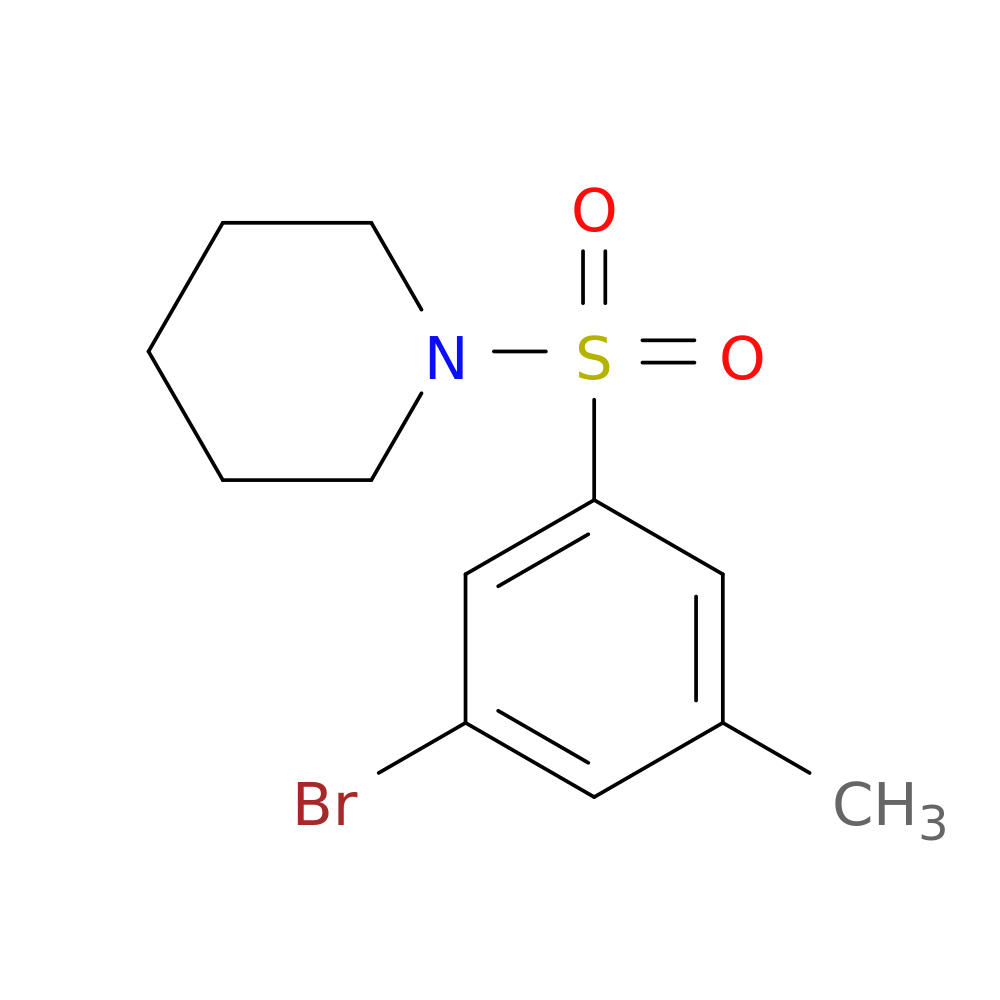 1-(3-Bromo-5-methylphenylsulfonyl)piperidine