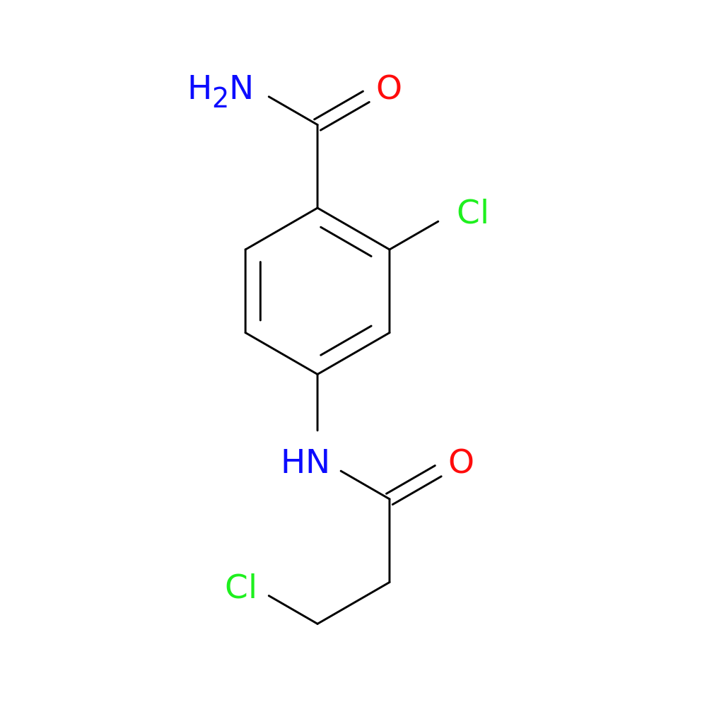 2-chloro-4-(3-chloropropanamido)benzamide
