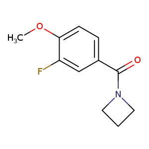 1-(3-fluoro-4-methoxybenzoyl)azetidine